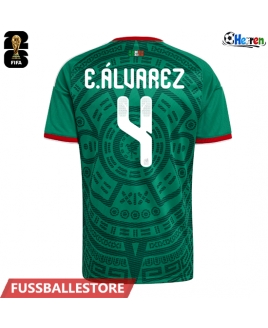 Günstige Mexiko Edson Alvarez #4 Heimtrikot WM 2026 Kurzarm